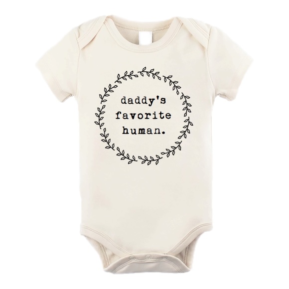 Daddy’s Favorite Human Organic Bodysuit Onesie - Picture 1 of 2